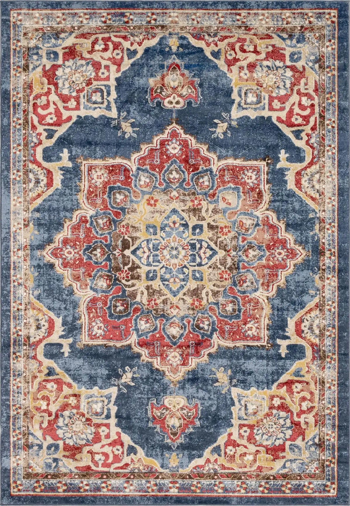 Rechteck Teppich Arcadia in Dunkelblau von Hadorn™ - Lifestyle Image