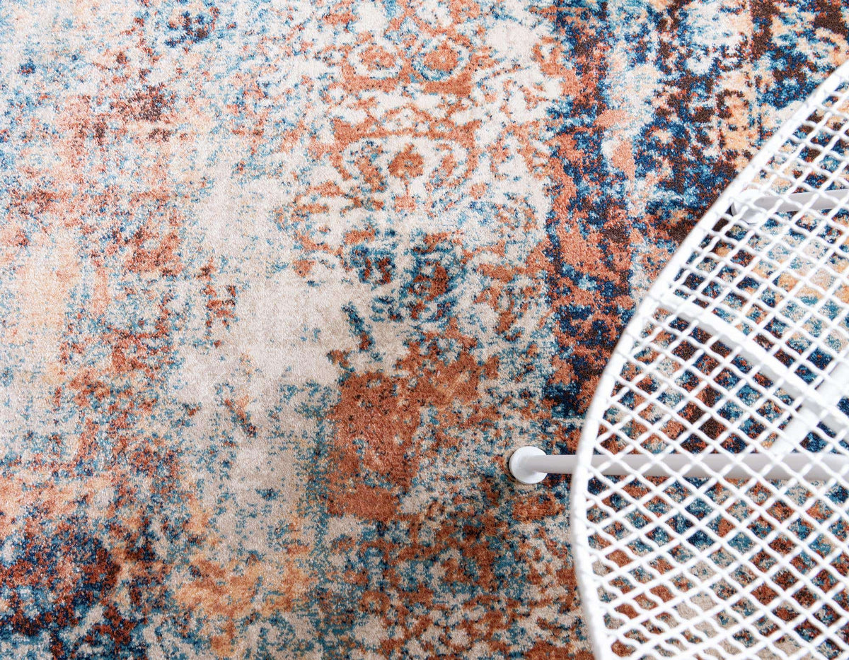 Rund Teppich Ethereal in Rot von Hadorn™ - Lifestyle Image
