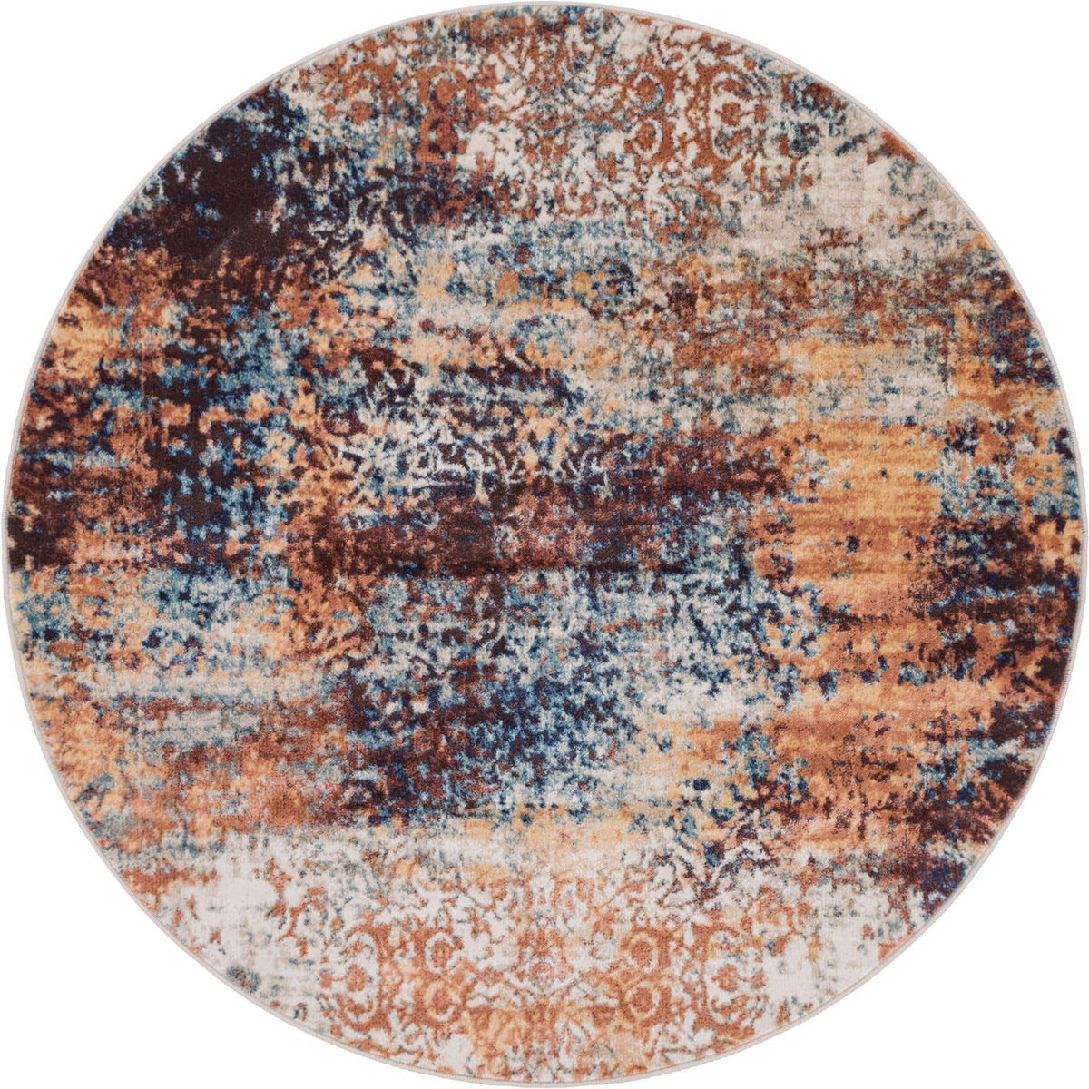 Rund Teppich Ethereal in Rot von Hadorn™ - Lifestyle Image