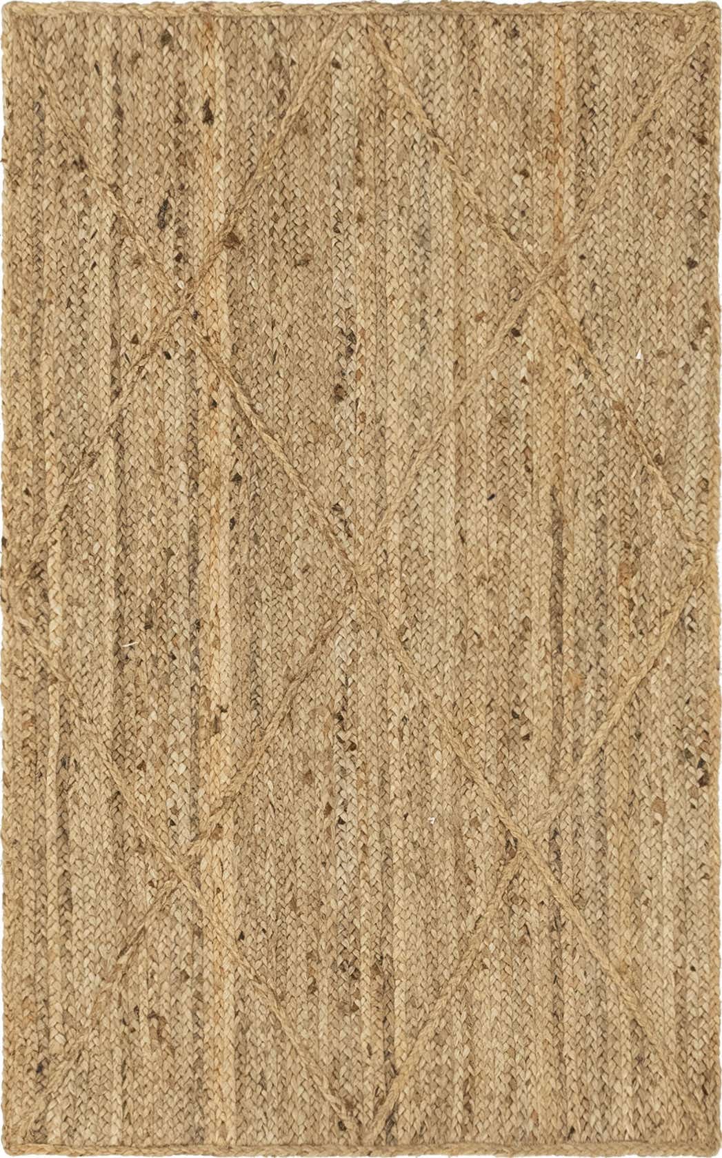 Rechteck Teppich Braided Jute in Natürlich von Hadorn™ - Lifestyle Image