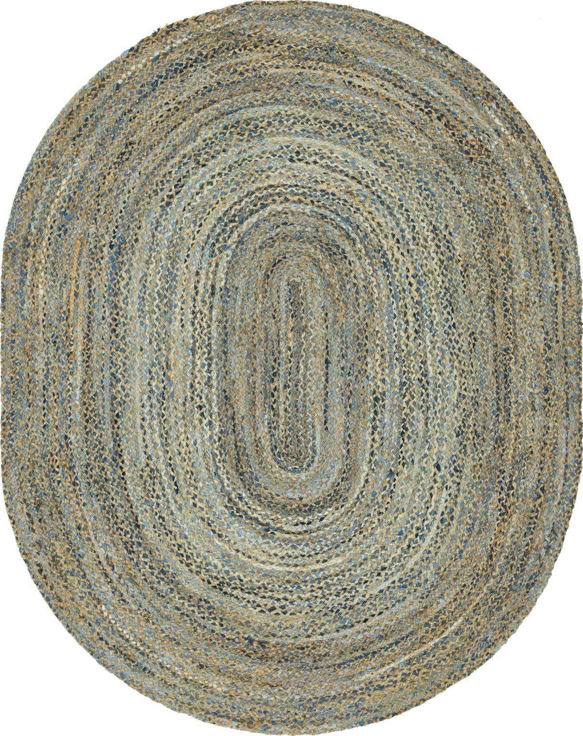 Oval Teppich Braided Chindi in Natürlich von Hadorn™ - Lifestyle Image