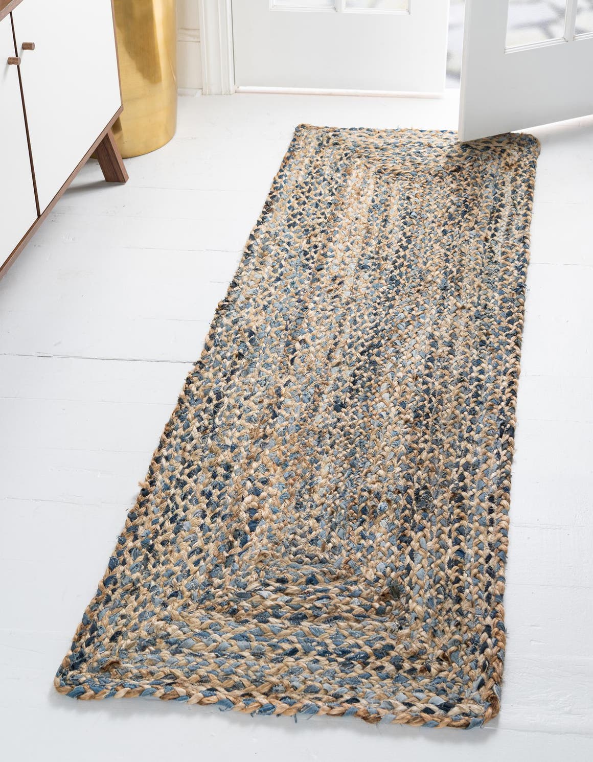 Läufer Teppich Braided Chindi in Natürlich von Hadorn™ - Lifestyle Image