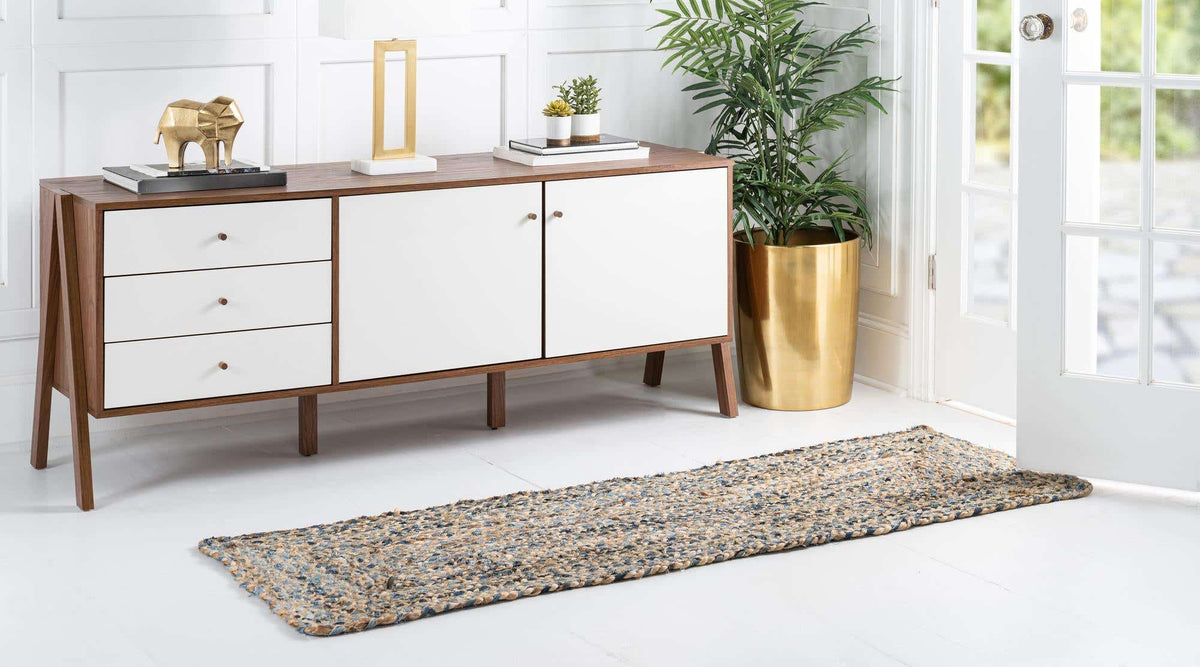 Läufer Teppich Braided Chindi in Natürlich von Hadorn™ - Lifestyle Image