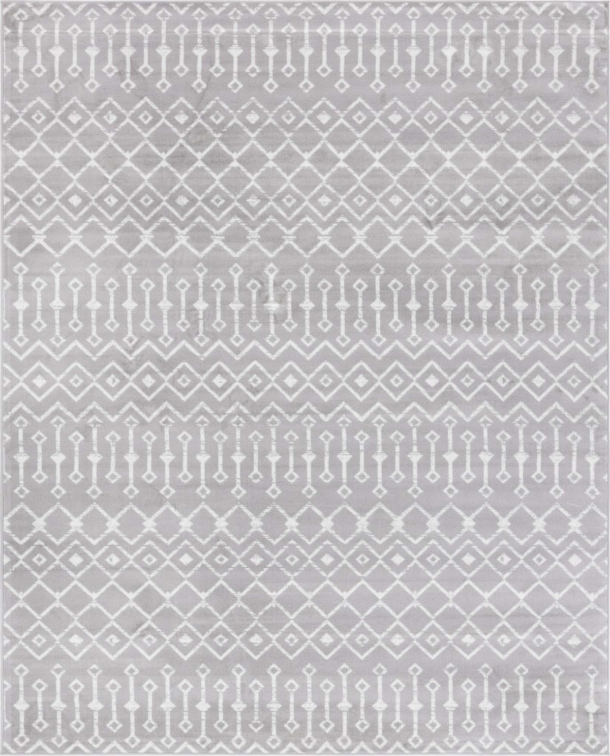 Rechteck Teppich Kasbah Trellis in Hellgrau von Hadorn™ - Lifestyle Image
