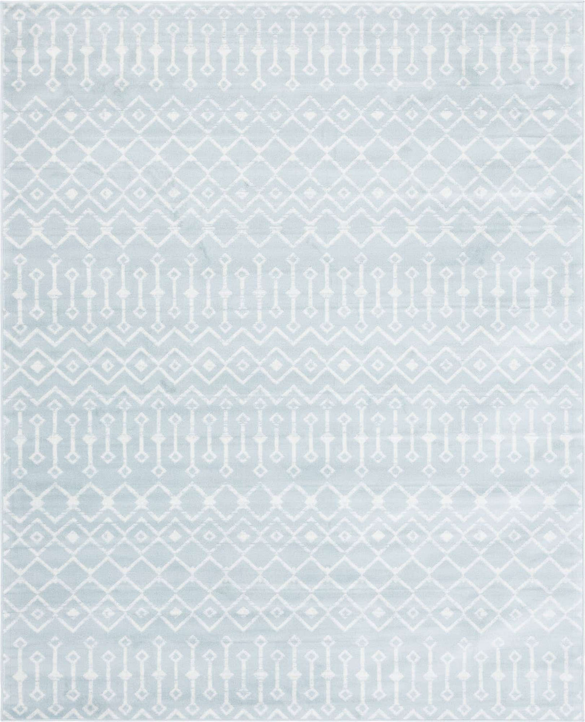 Rechteck Teppich Kasbah Trellis in Hellblau von Hadorn™ - Lifestyle Image