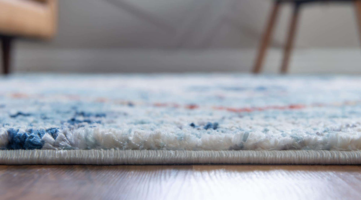 Rund Teppich Morocco in Hellblau von Hadorn™ - Lifestyle Image