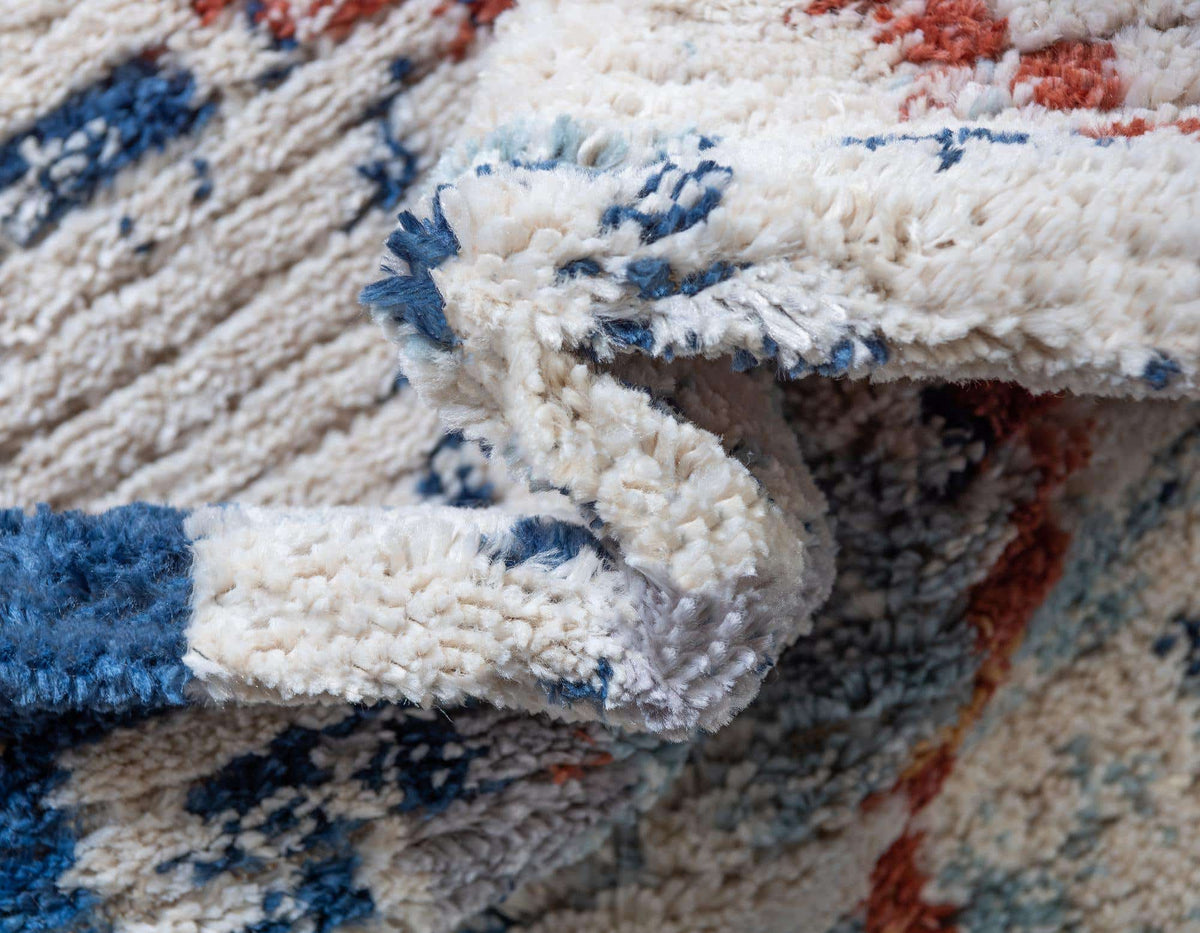 Rund Teppich Morocco in Hellblau von Hadorn™ - Lifestyle Image