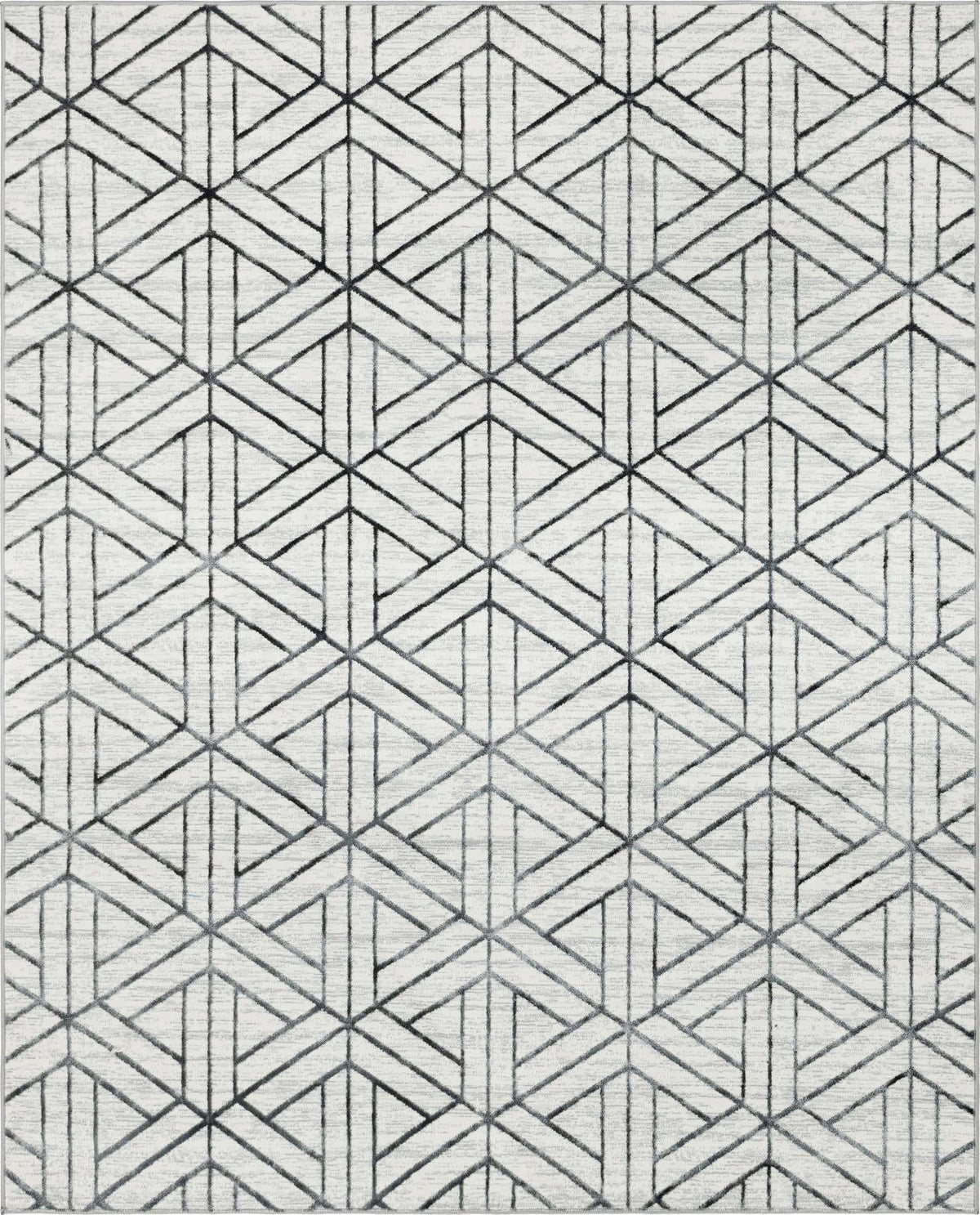 Rechteck Teppich Lattice Trellis in Weiss von Hadorn™ - Lifestyle Image