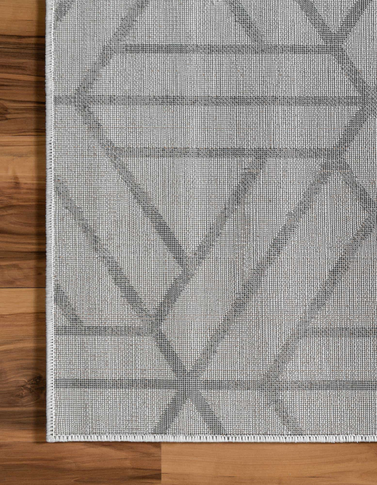 Rechteck Teppich Lattice Trellis in Weiss von Hadorn™ - Lifestyle Image