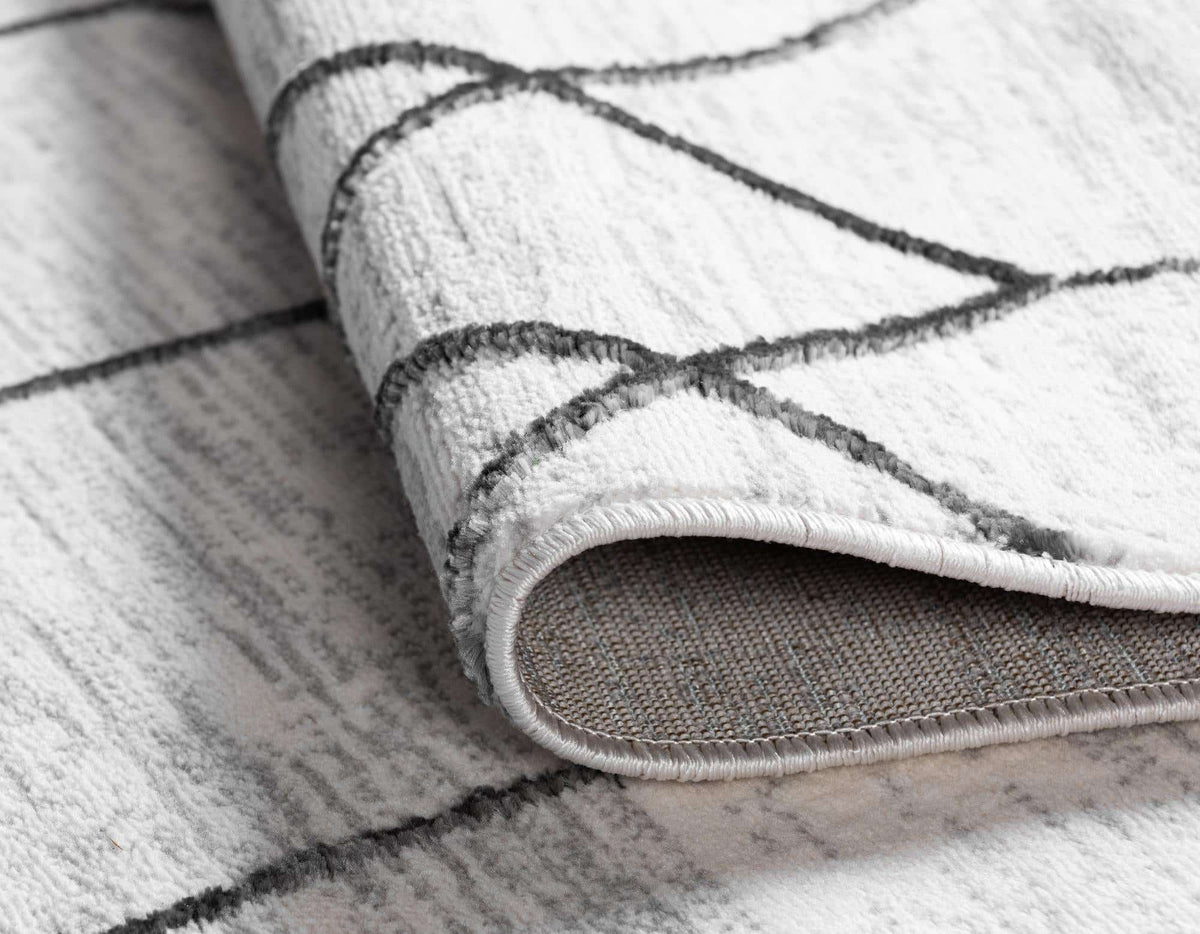 Läufer Teppich Lattice Trellis in Weiss von Hadorn™ - Lifestyle Image