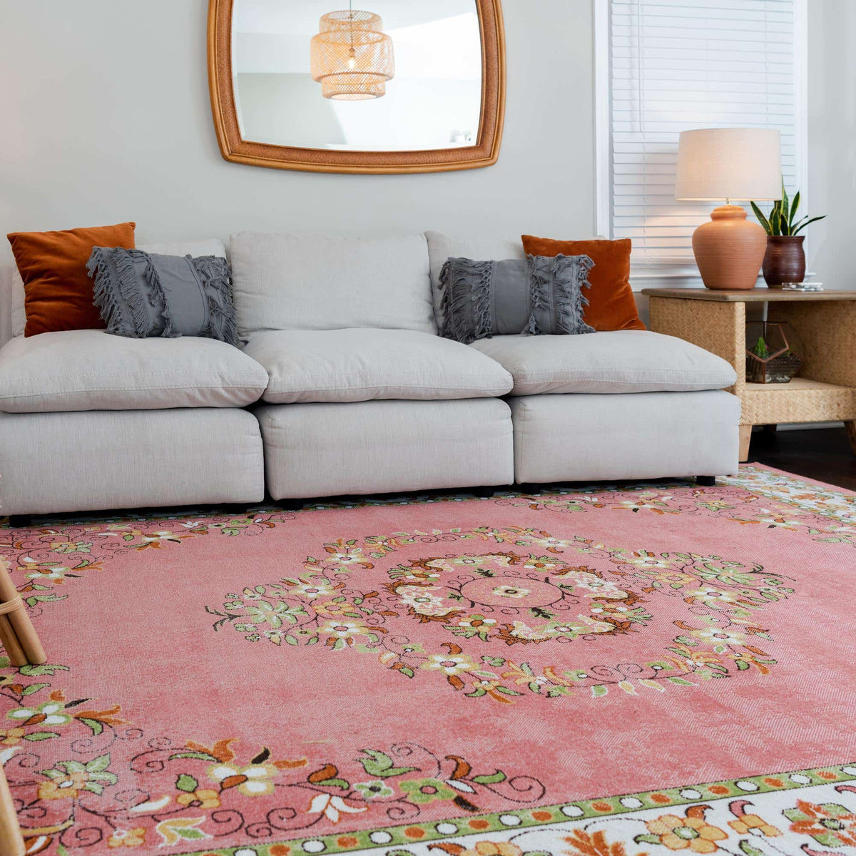 Rechteck Teppich Lucerne in Rosa von Hadorn™ - Lifestyle Image