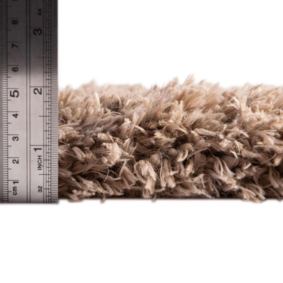 Rund Hochflorteppich Infinity Shag in Grau von Hadorn™ - Lifestyle Image