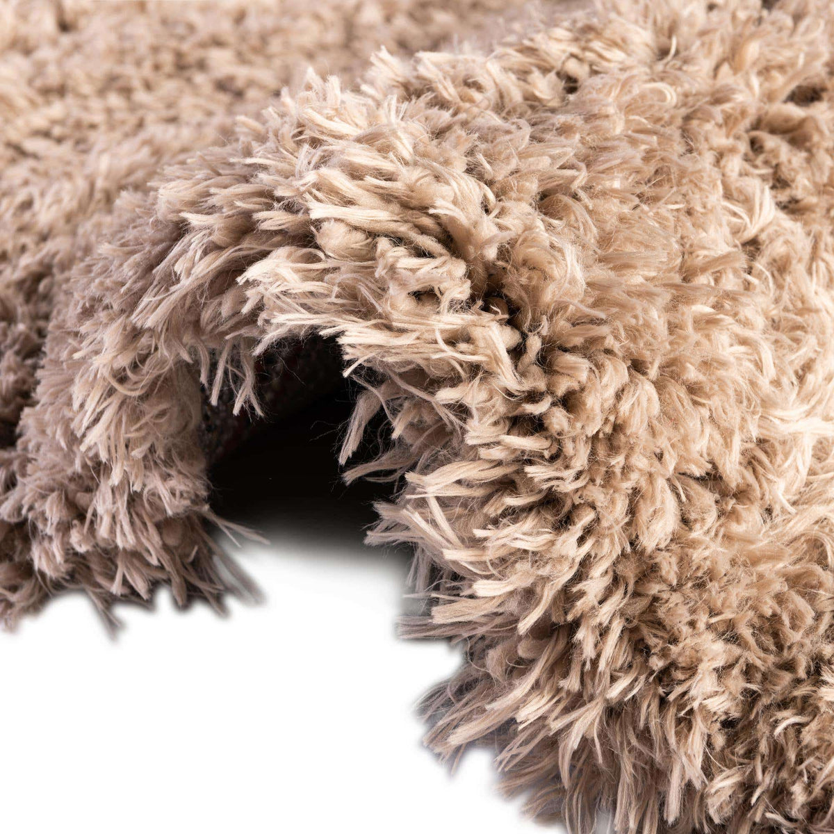Rund Hochflorteppich Infinity Shag in Grau von Hadorn™ - Lifestyle Image