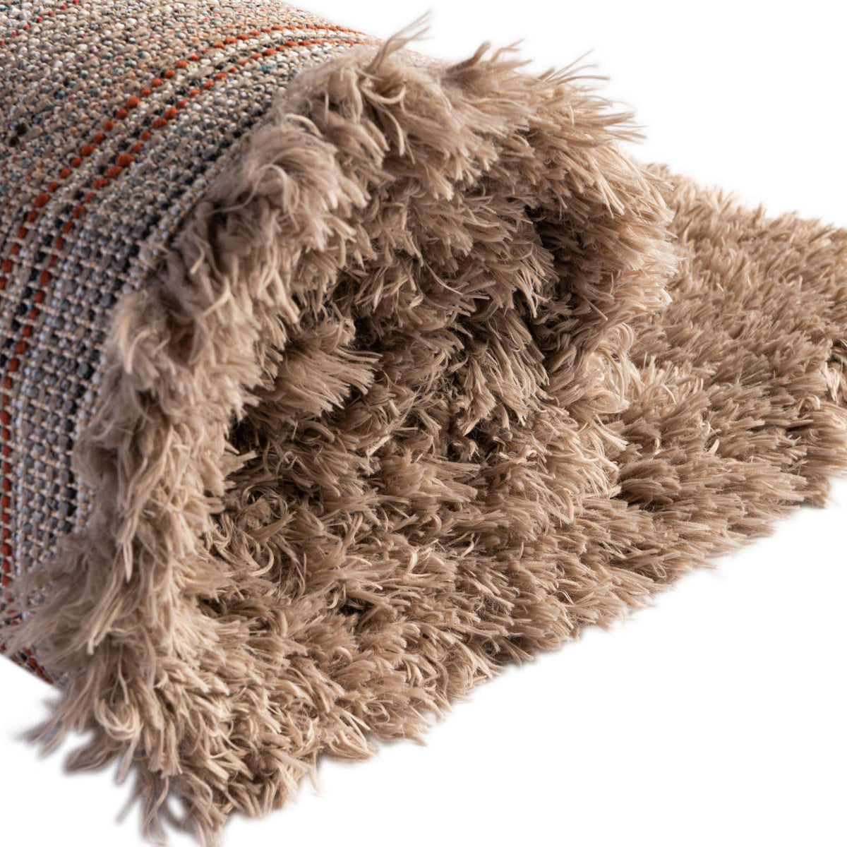 Rund Hochflorteppich Infinity Shag in Grau von Hadorn™ - Lifestyle Image