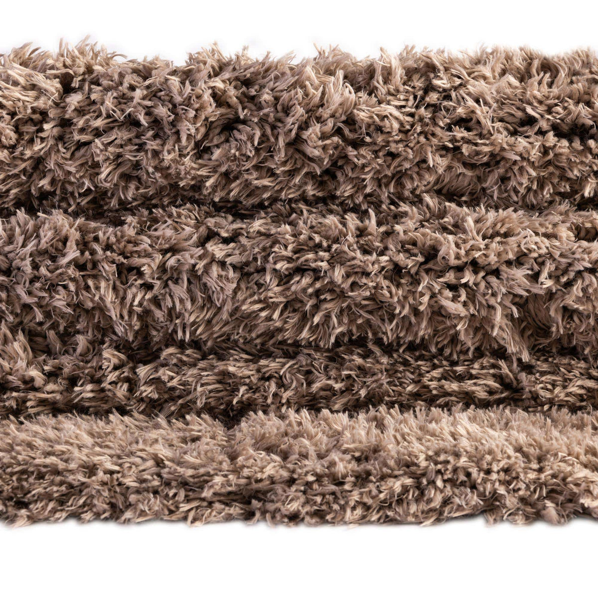 Rund Hochflorteppich Infinity Shag in Grau von Hadorn™ - Lifestyle Image