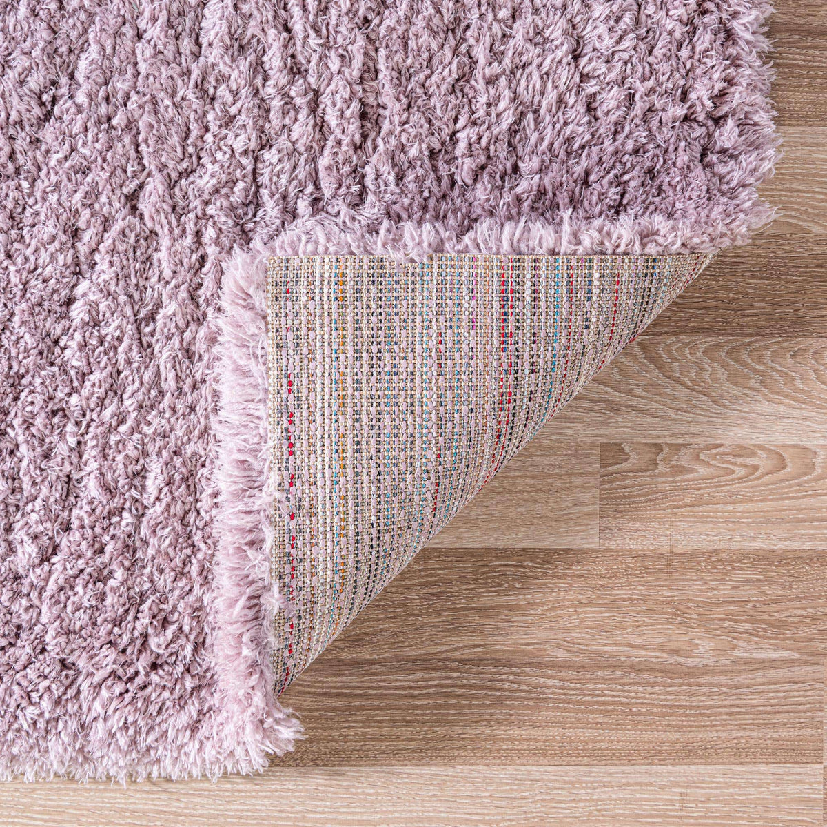 Rechteck Hochflorteppich Infinity Shag in Lila von Hadorn™ - Lifestyle Image