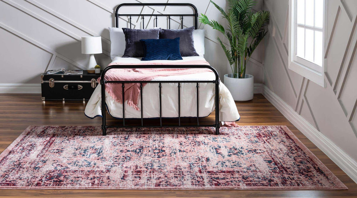 Rechteck Teppich Charleston in Rosa von Hadorn™ - Lifestyle Image