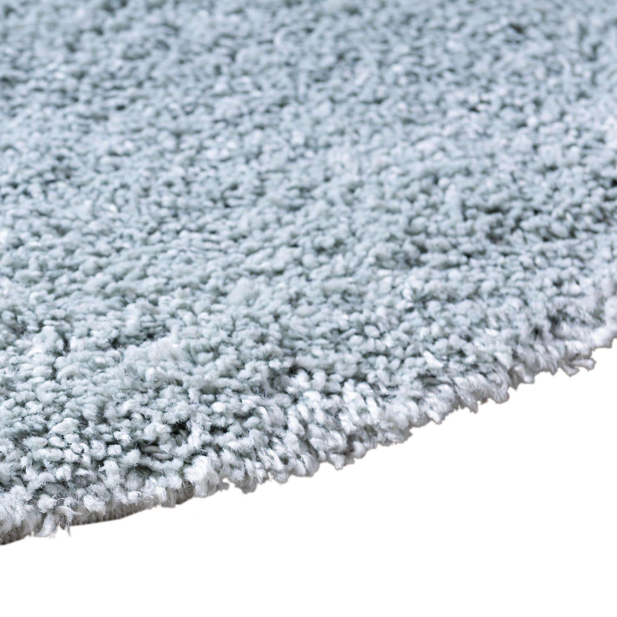 Rund Hochflorteppich Soft Solid Shag in Grün von Hadorn™ - Lifestyle Image
