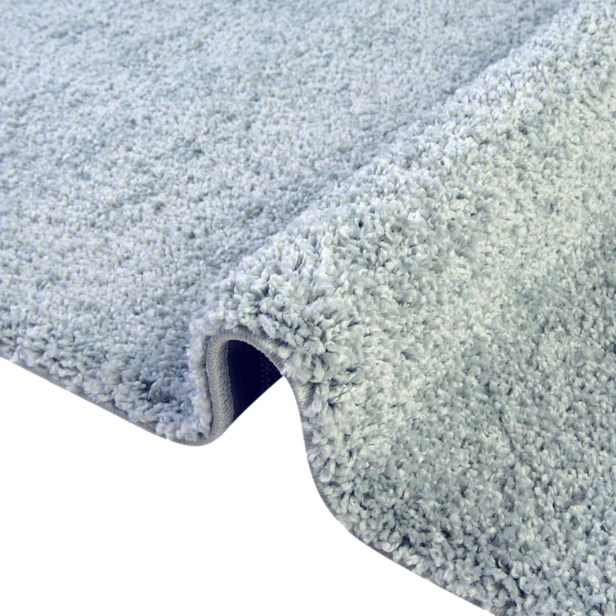 Rund Hochflorteppich Soft Solid Shag in Grün von Hadorn™ - Lifestyle Image