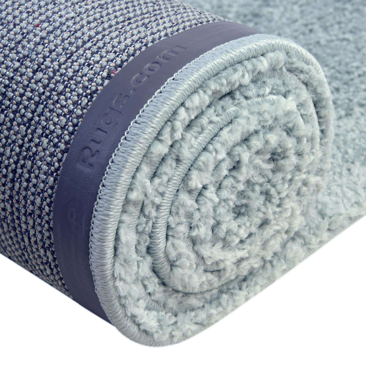 Rund Hochflorteppich Soft Solid Shag in Grün von Hadorn™ - Lifestyle Image