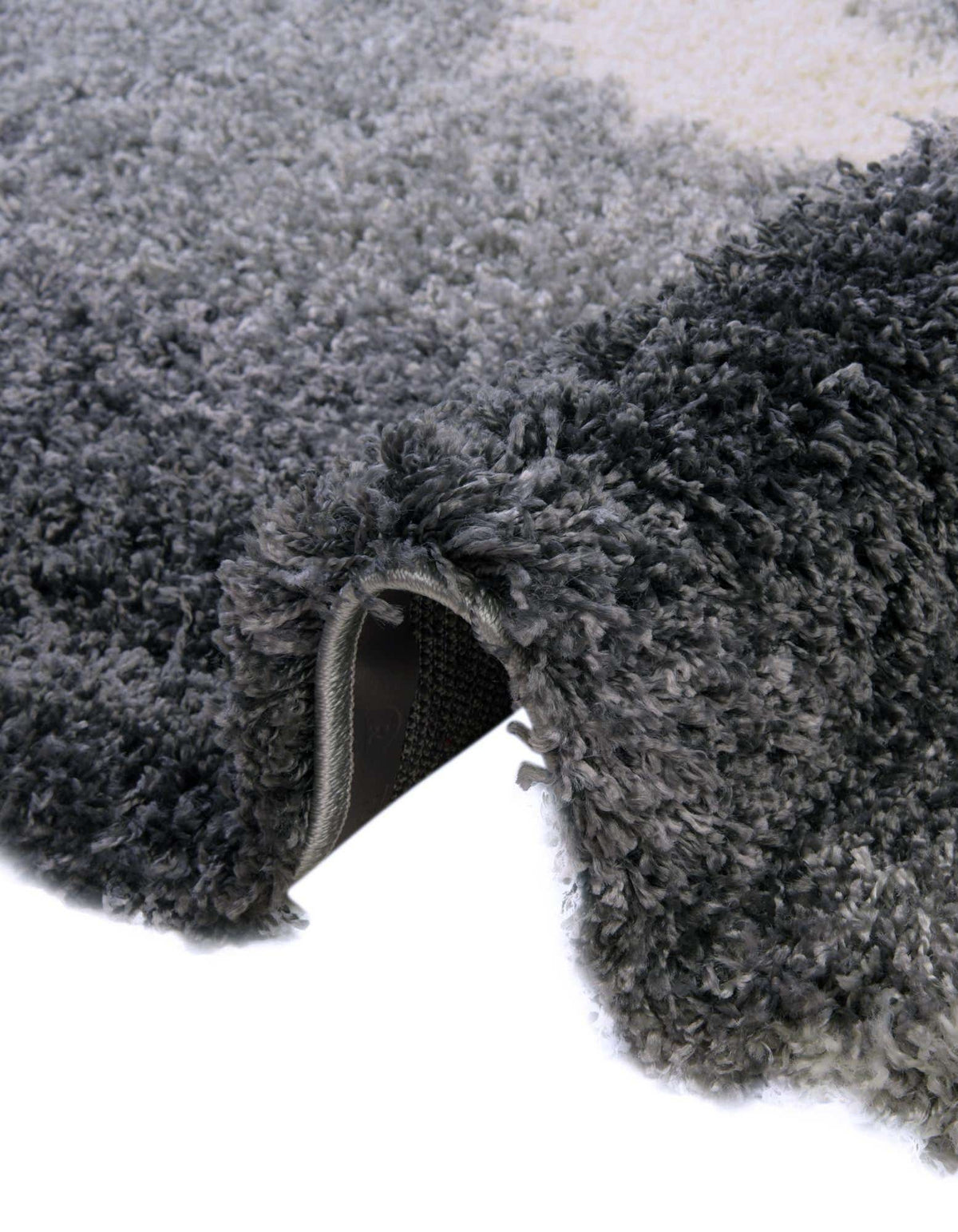 Rund Hochflorteppich Soft Touch Shag in Rauchgrau von Hadorn™ - Lifestyle Image