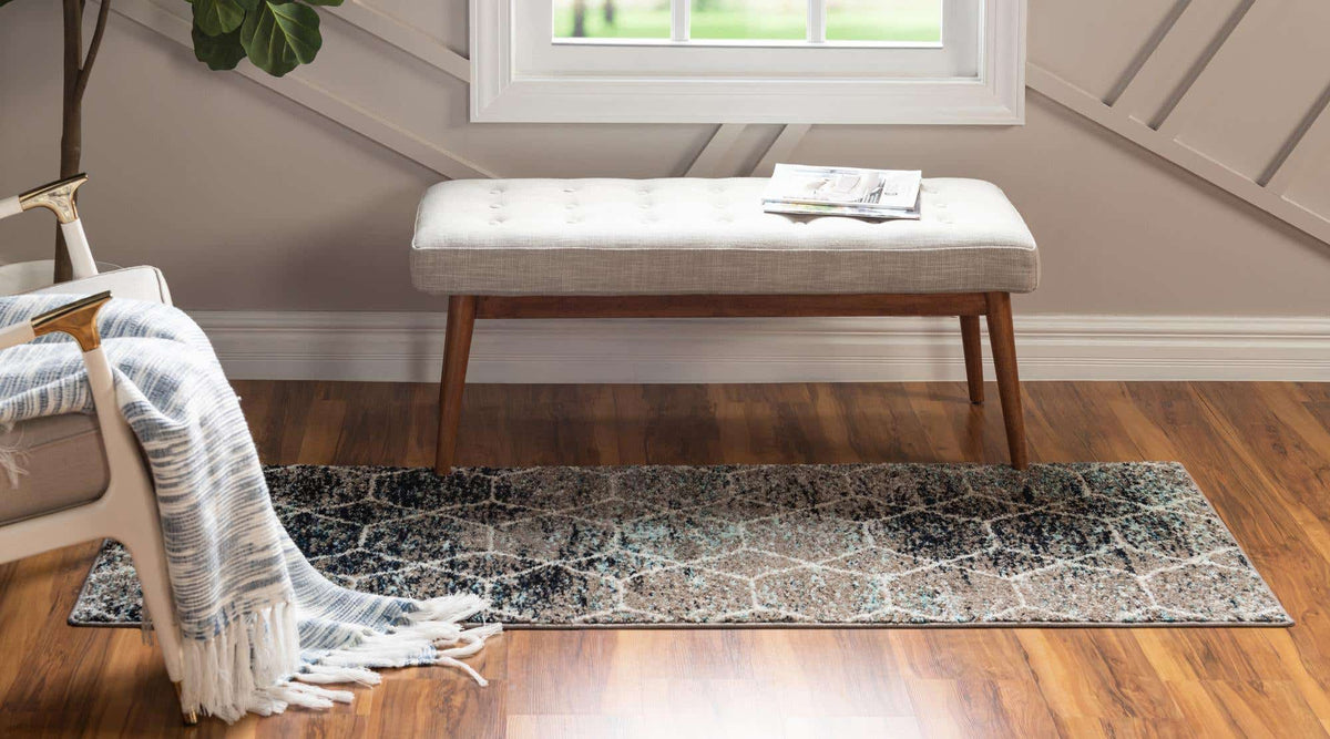 Läufer Teppich Trellis Frieze in Braun von Hadorn™ - Lifestyle Image