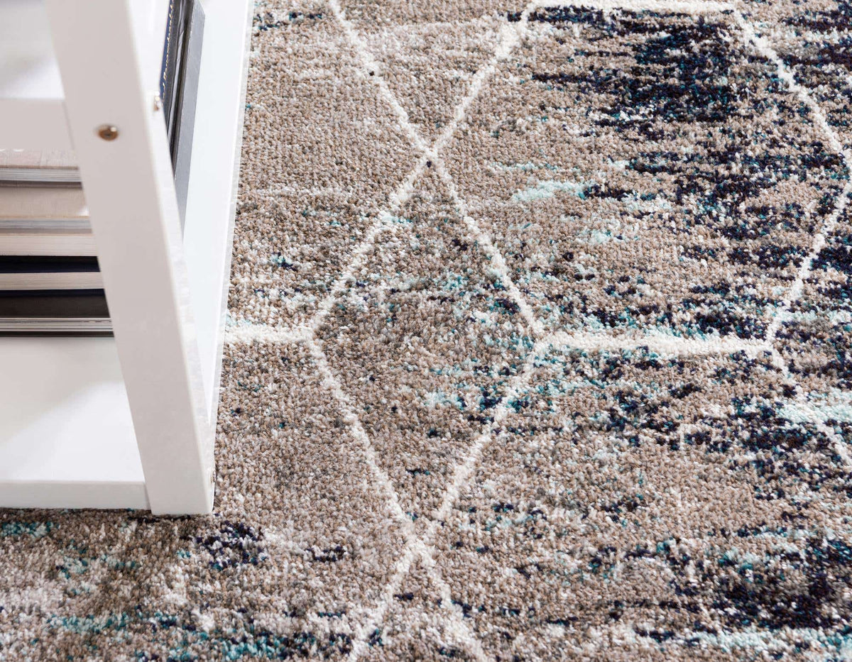 Läufer Teppich Trellis Frieze in Braun von Hadorn™ - Lifestyle Image