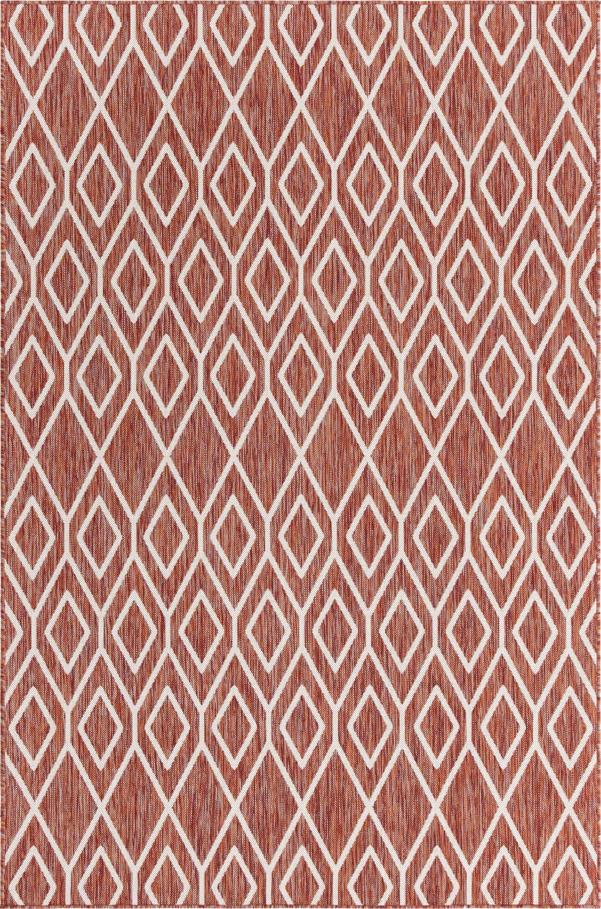 Rechteck Outdoor Teppich Jill Zarin Outdoor in Rostrot von Hadorn™ - Lifestyle Image