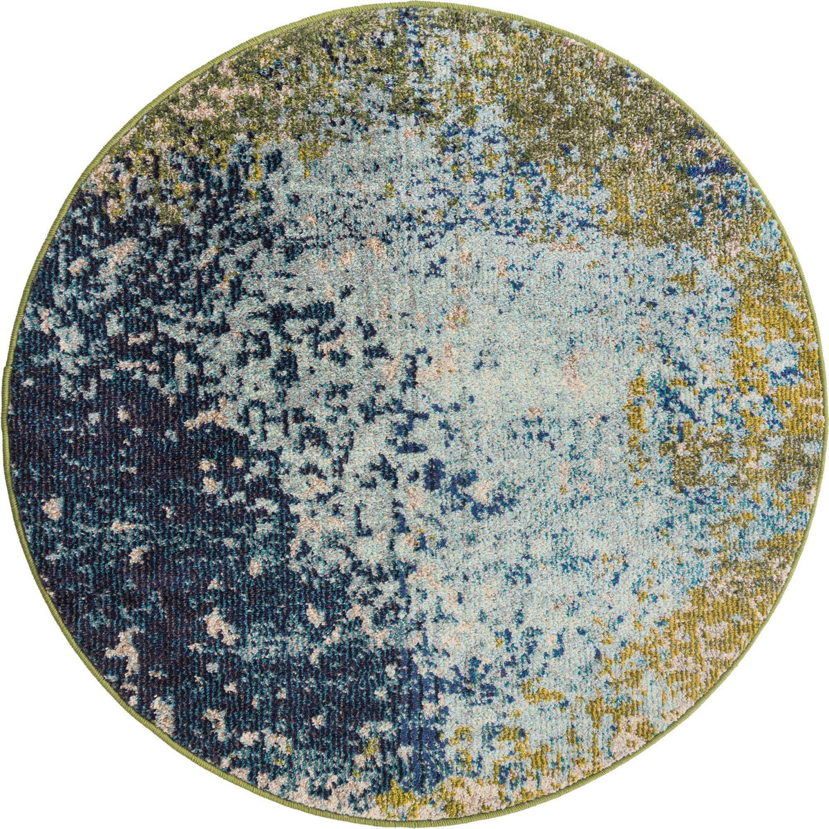 Rund Teppich Casablanca in Blau von Hadorn™ - Lifestyle Image