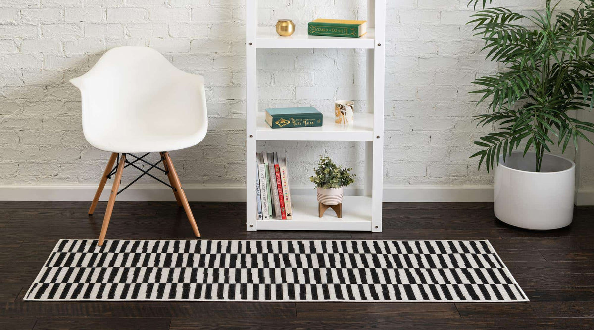 Läufer Teppich Tribeca in Schwarz von Hadorn™ - Lifestyle Image