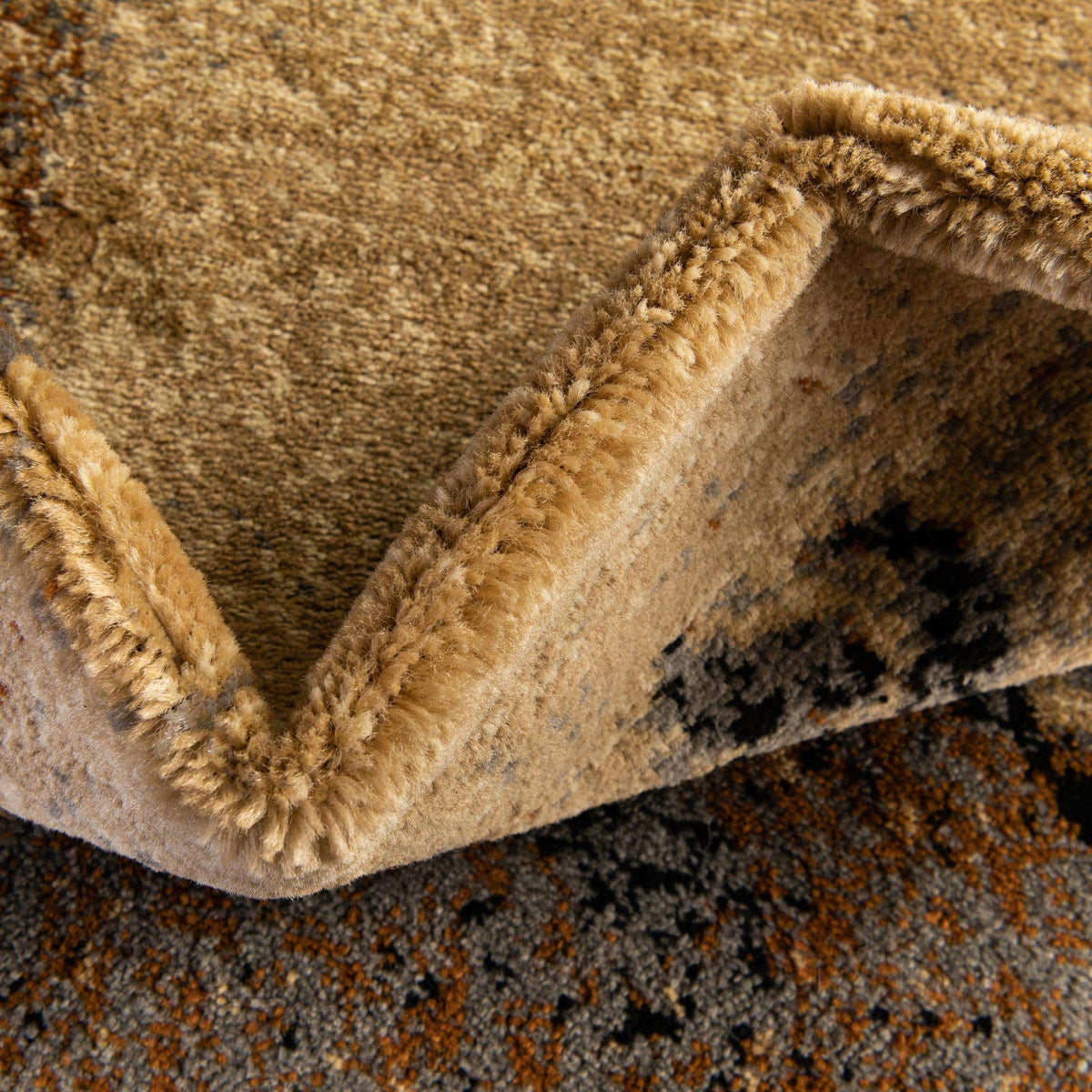 Quadratisch Teppich Coffee Shop in Beige von Hadorn™ - Lifestyle Image