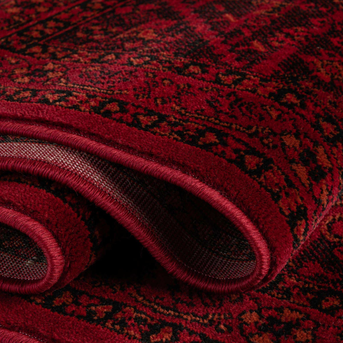 Rund Teppich Bokhara in Rot von Hadorn™ - Lifestyle Image