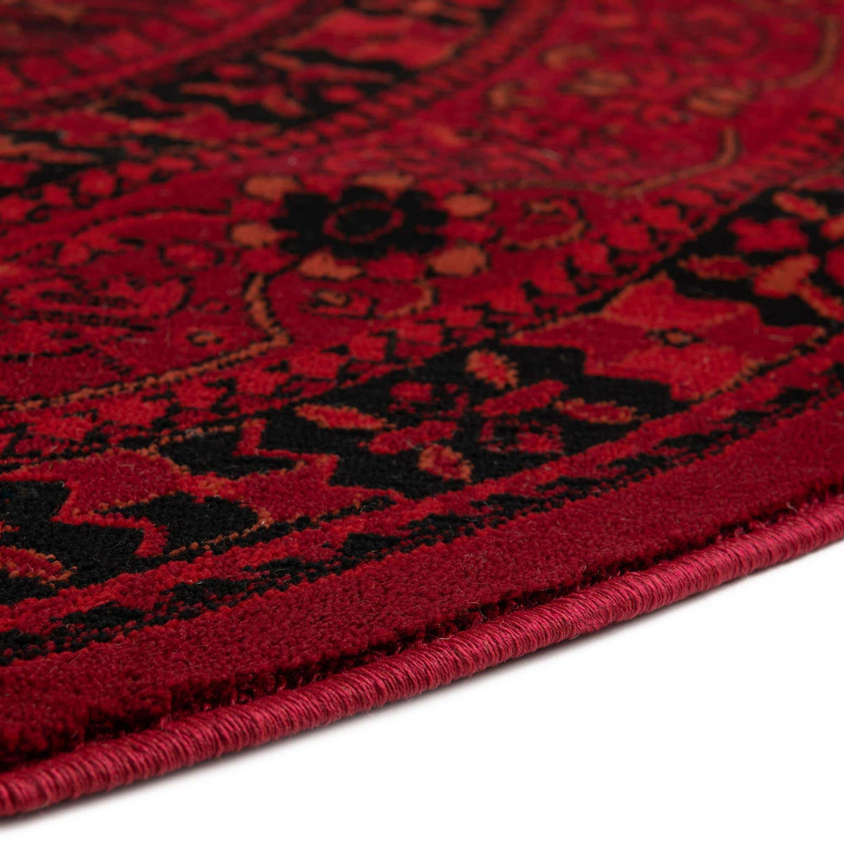 Rund Teppich Bokhara in Rot von Hadorn™ - Lifestyle Image