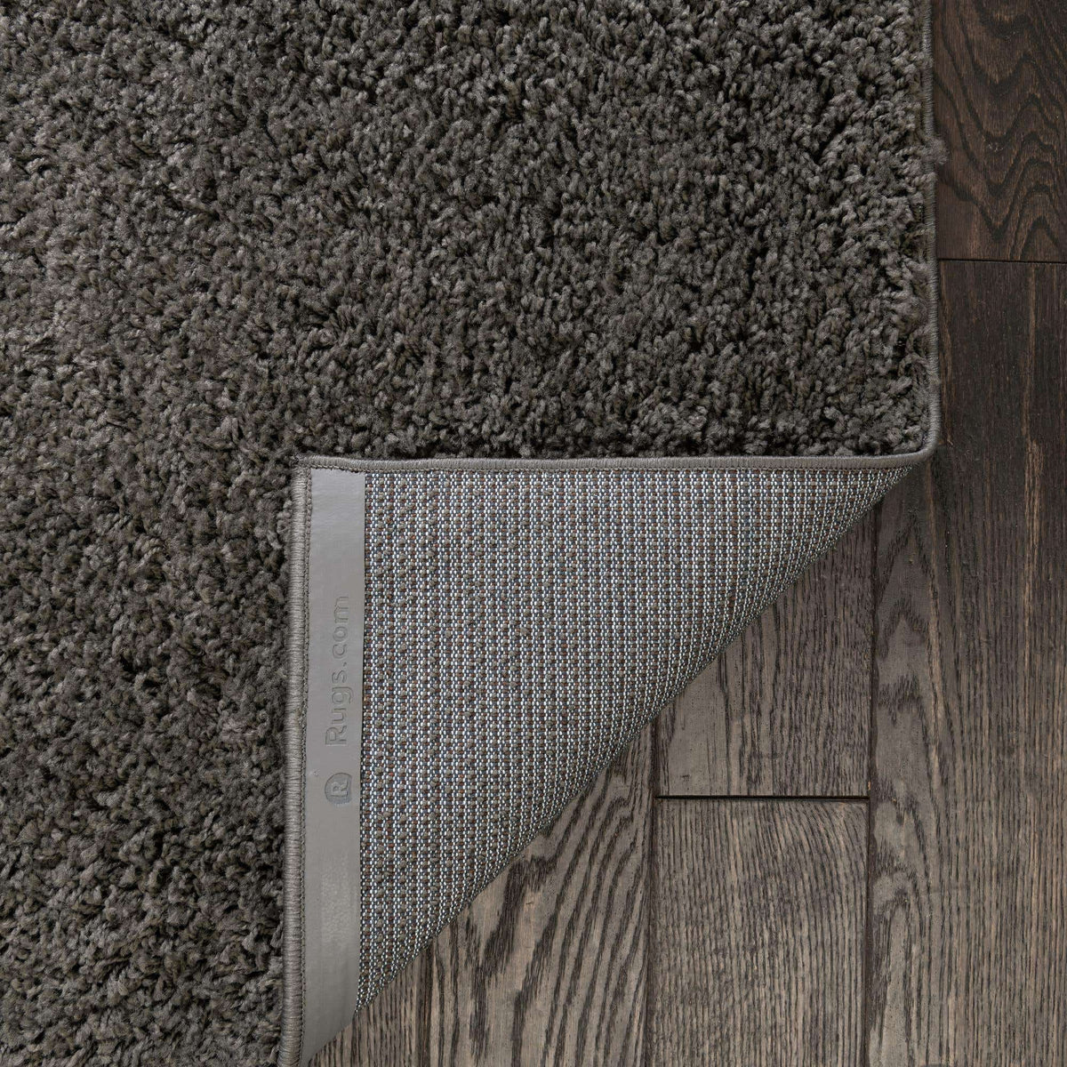 Quadratisch Hochflorteppich Everyday Shag in Dunkelgrau von Hadorn™ - Lifestyle Image