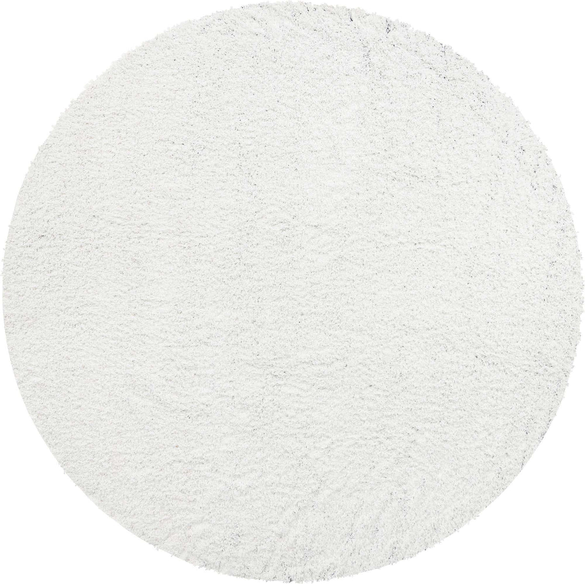Rund Hochflorteppich Everyday Shag in Schneewittchen von Hadorn™ - Lifestyle Image