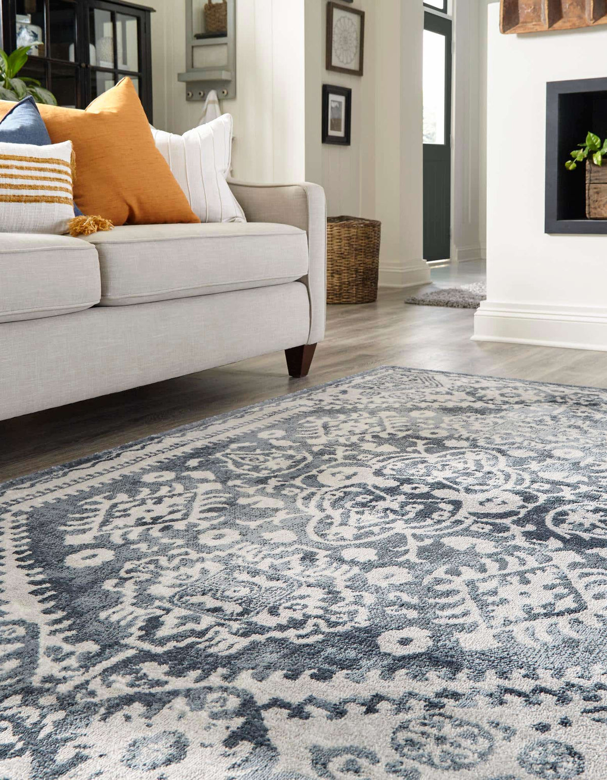 Rechteck Teppich Oxford in Blau von Hadorn™ - Lifestyle Image