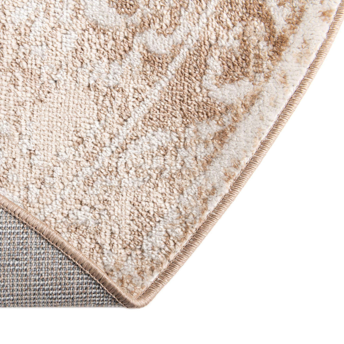 Rund Teppich Oxford in Beige von Hadorn™ - Lifestyle Image