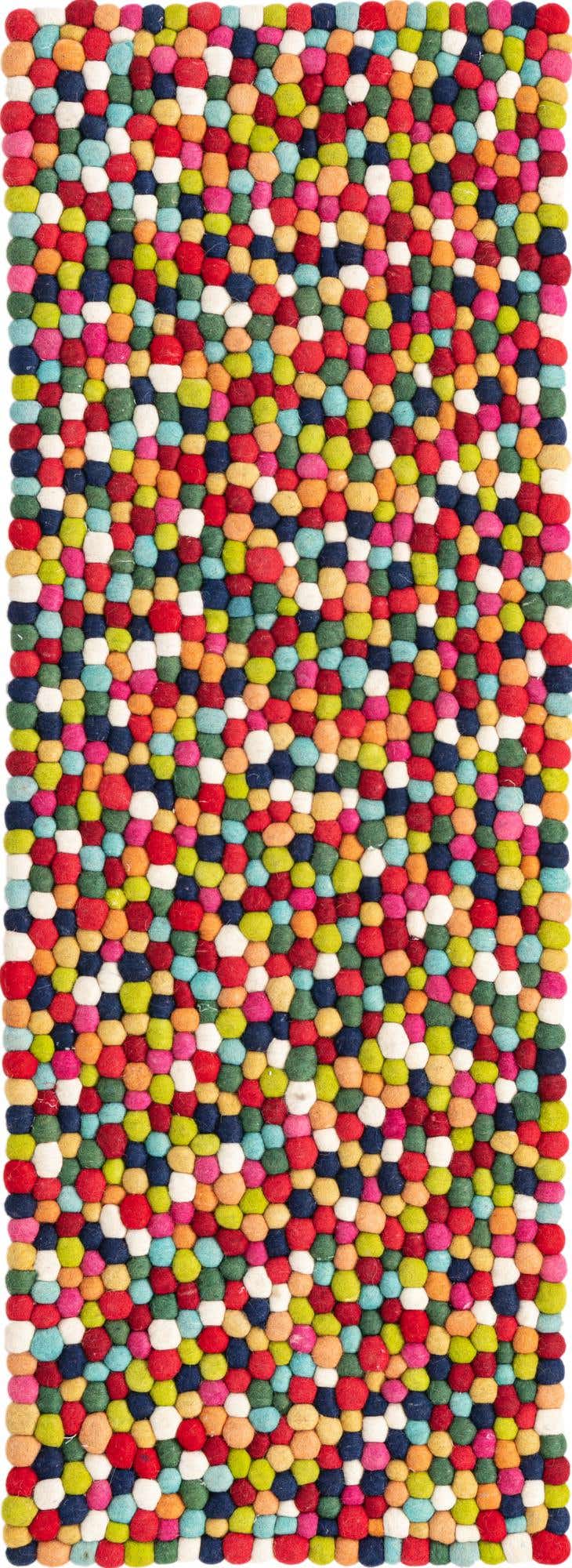 Wolle Teppich Felt Ball in Mehrfarbig von Hadorn™ - Lifestyle Image