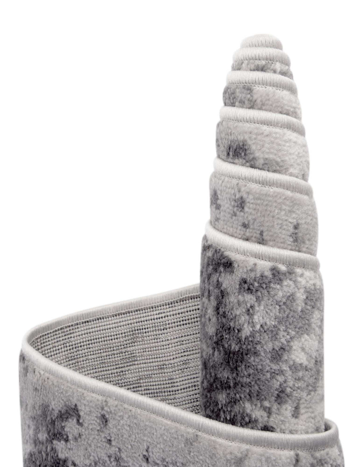 Rund Teppich Metropolis in Hellgrau von Hadorn™ - Lifestyle Image