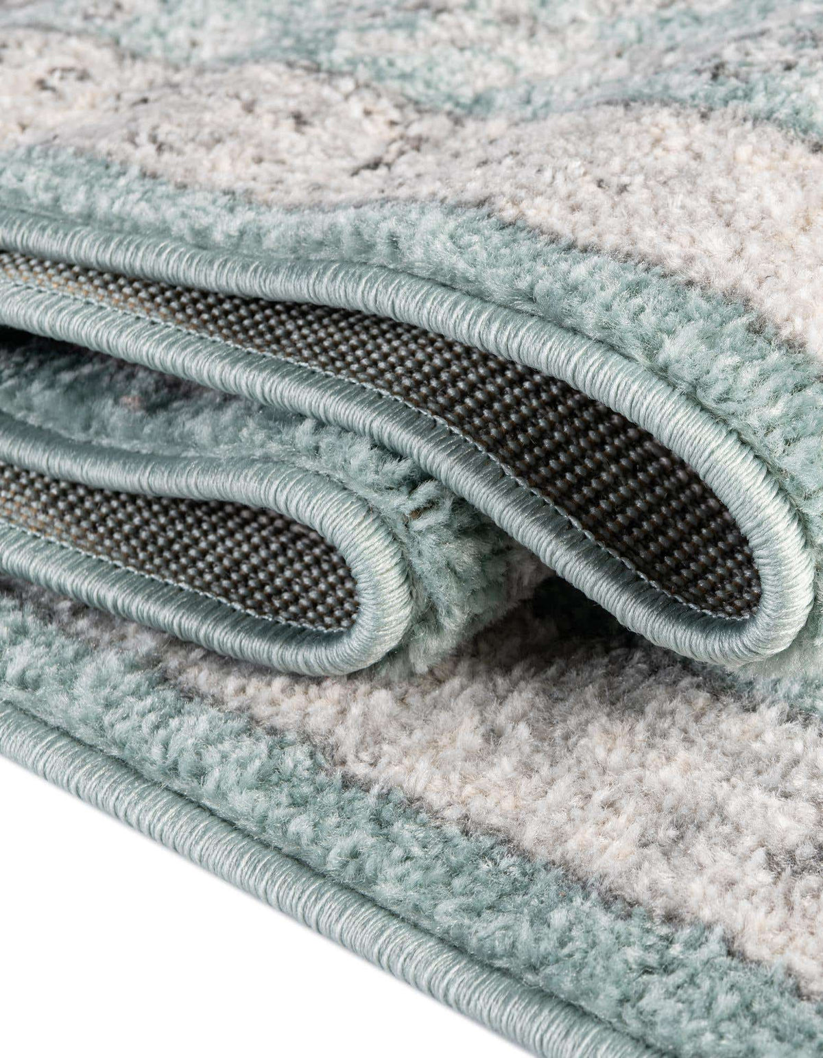Quadratisch Teppich Aurelia in Blau von Hadorn™ - Lifestyle Image