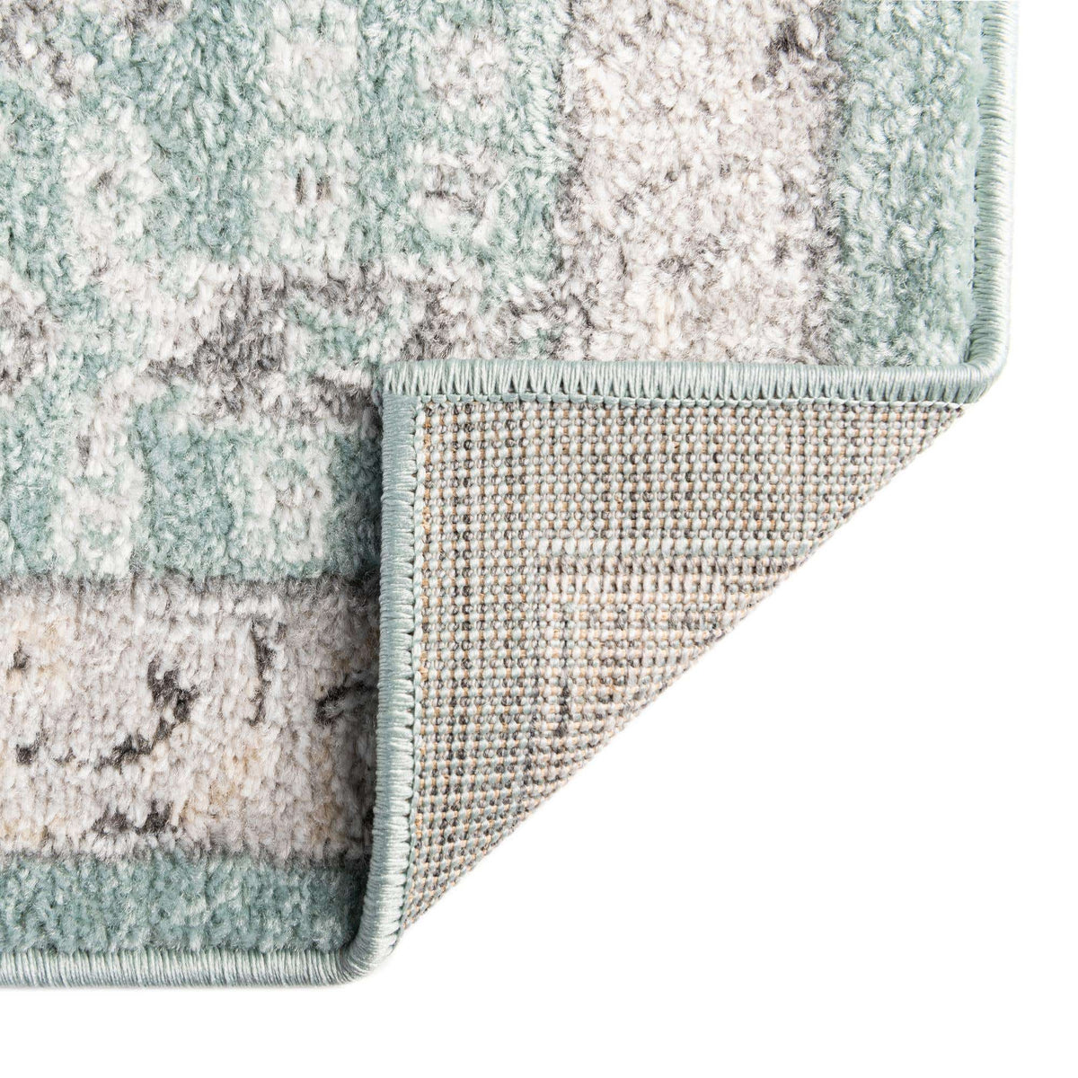 Quadratisch Teppich Aurelia in Blau von Hadorn™ - Lifestyle Image