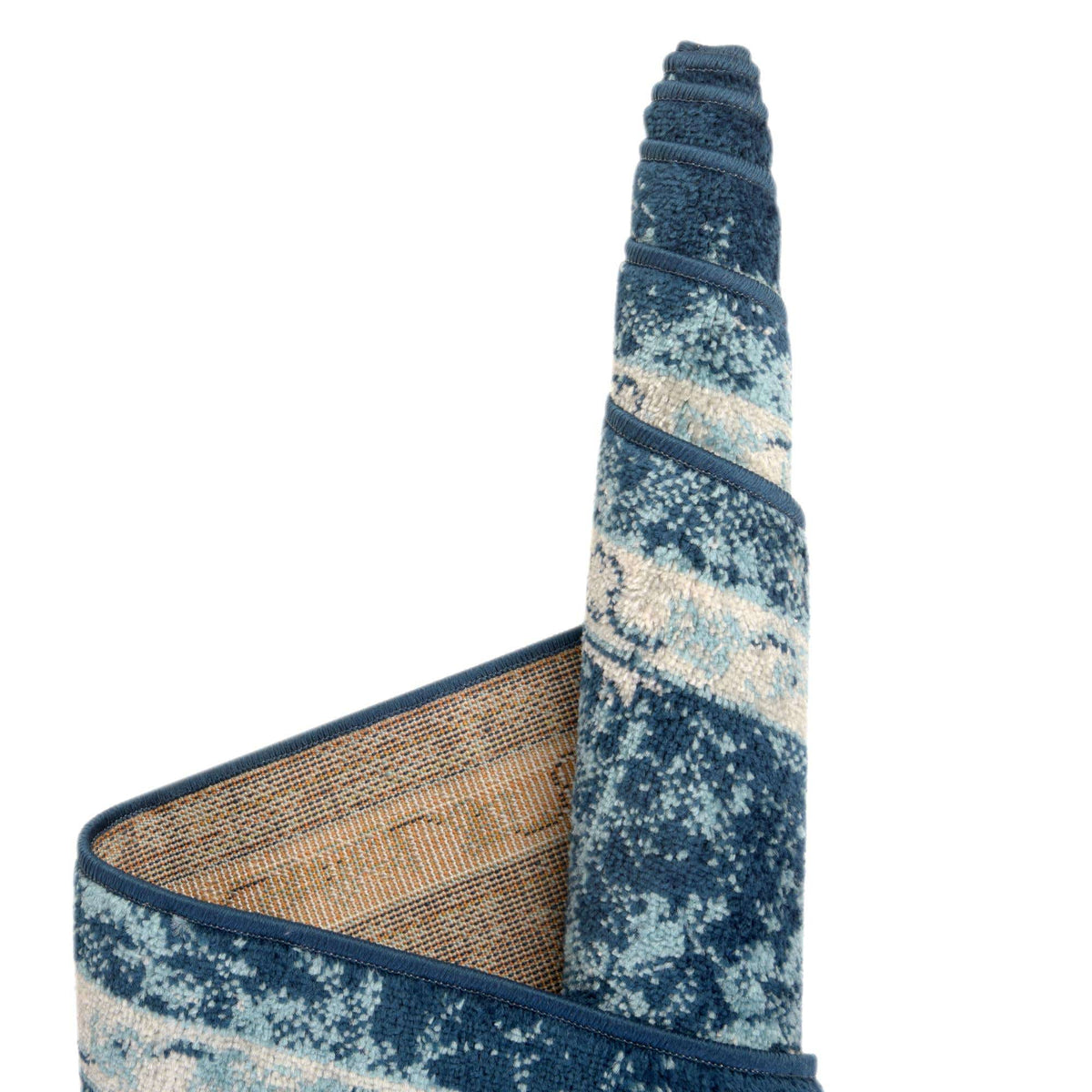 Rund Teppich Parker in Marineblau von Hadorn™ - Lifestyle Image