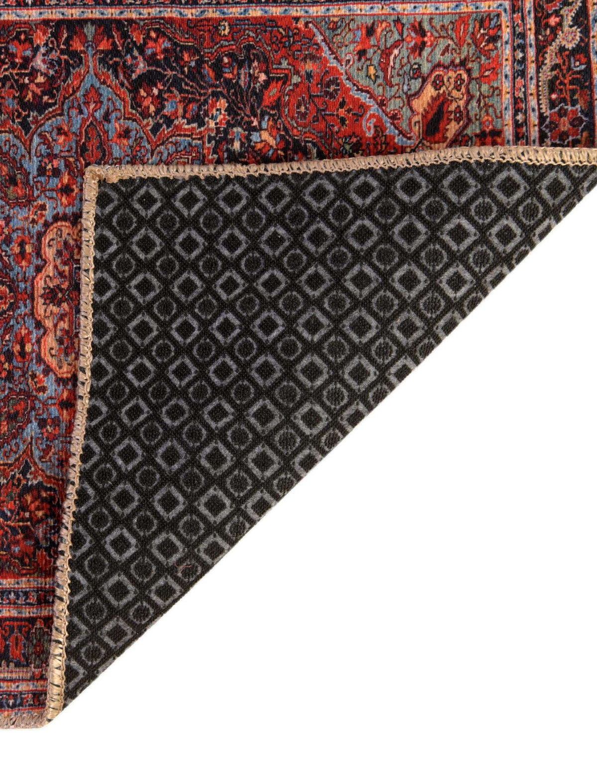 Quadratisch Teppich Timeless in Rot von Hadorn™ - Lifestyle Image