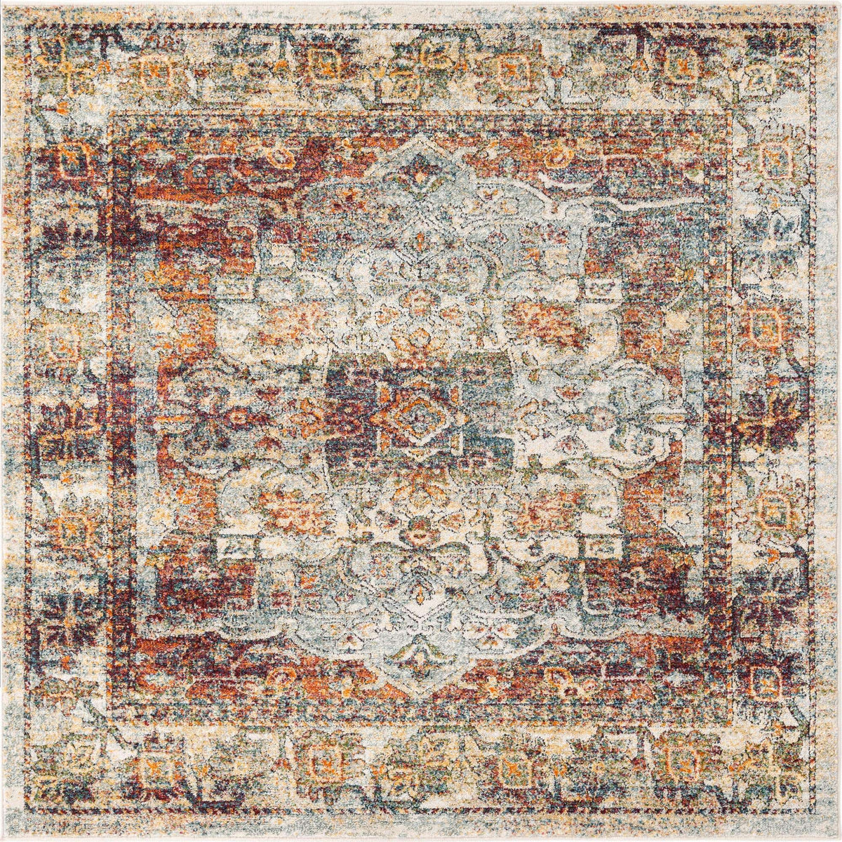 Quadratisch Teppich Isabella in Beige von Hadorn™ - Lifestyle Image