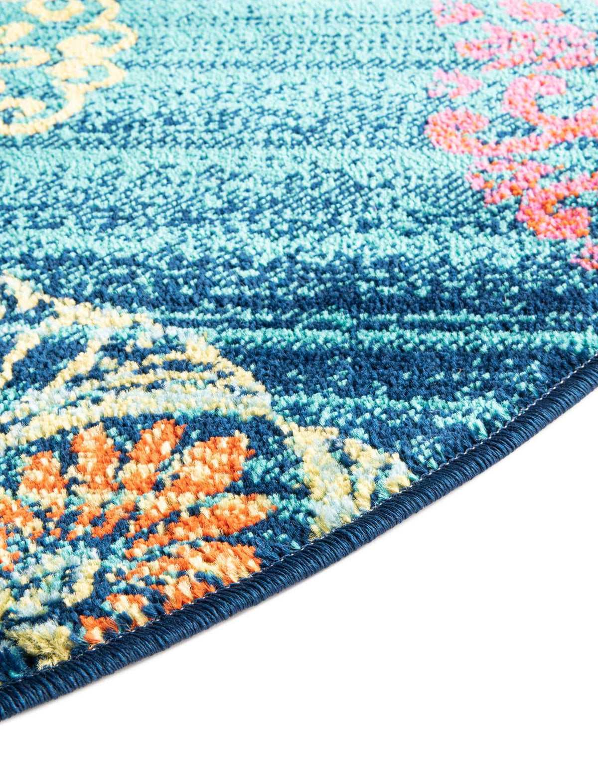 Oval Teppich Azalea in Marineblau von Hadorn™ - Lifestyle Image