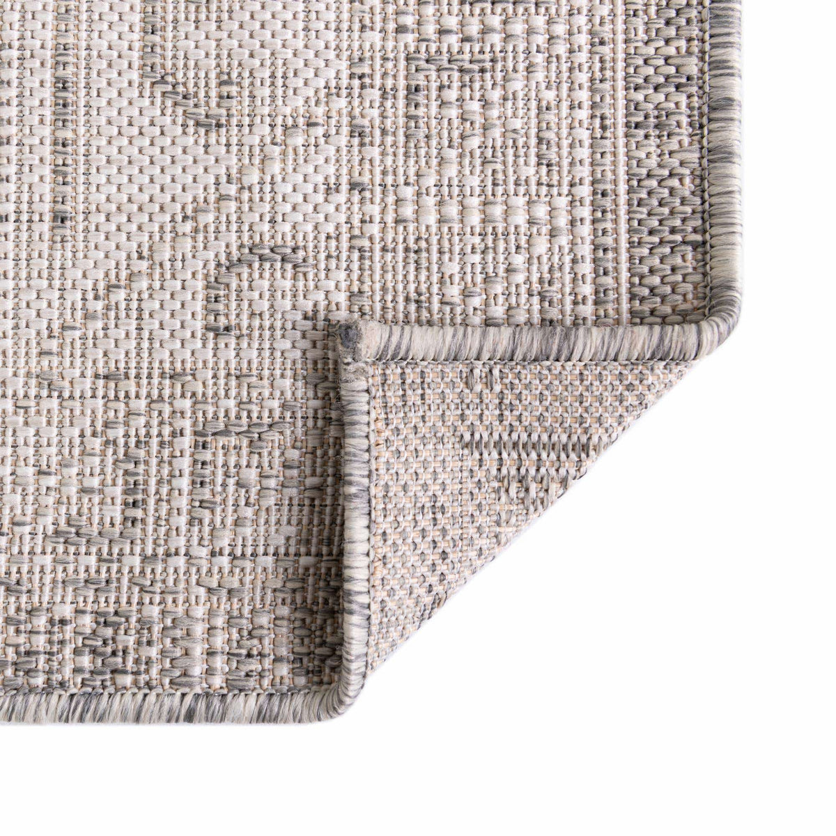 Rechteck Outdoor Teppich Outdoor Aztec in Hellgrau von Hadorn™ - Lifestyle Image