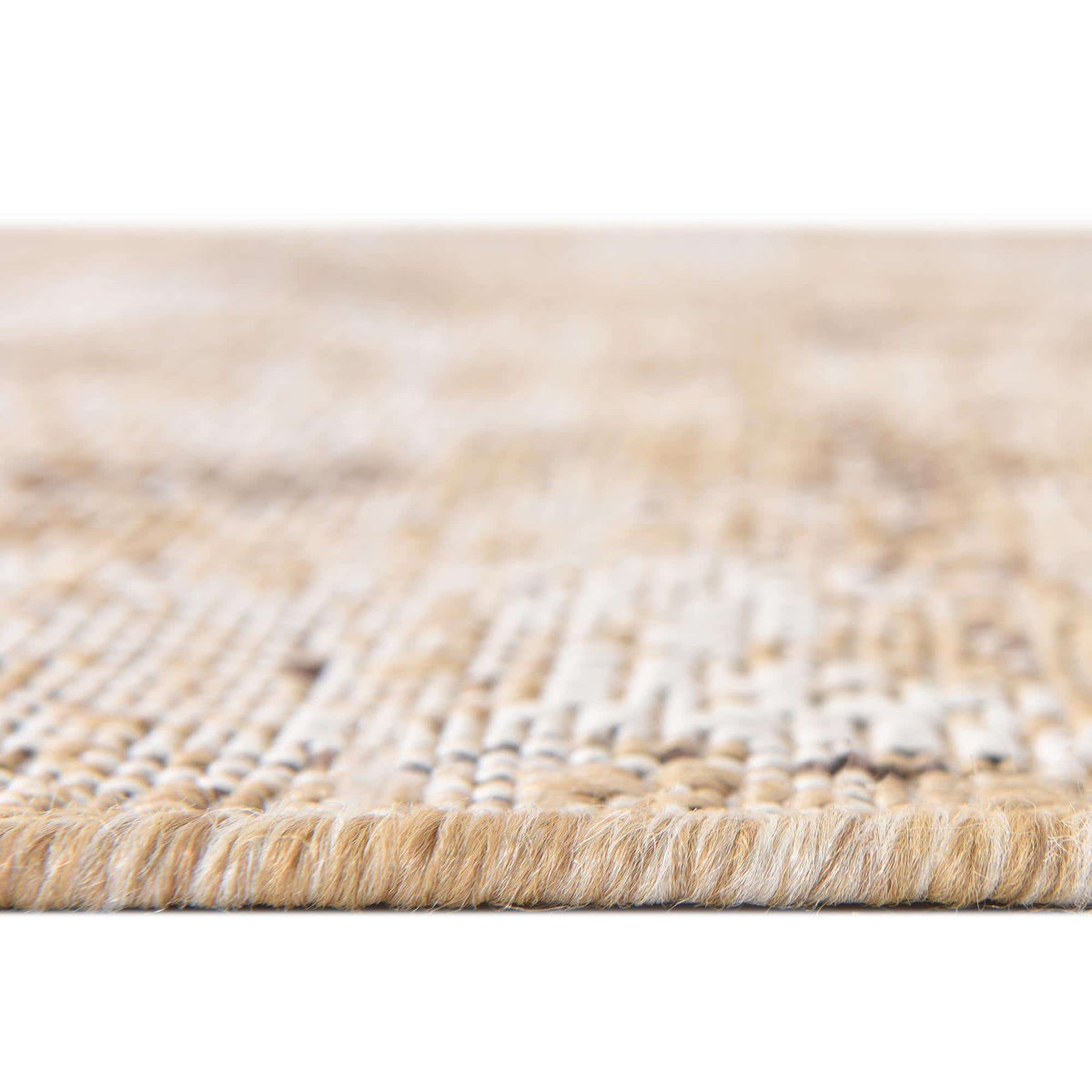 Rund Outdoor Teppich Outdoor Traditional in Natürlich von Hadorn™ - Lifestyle Image