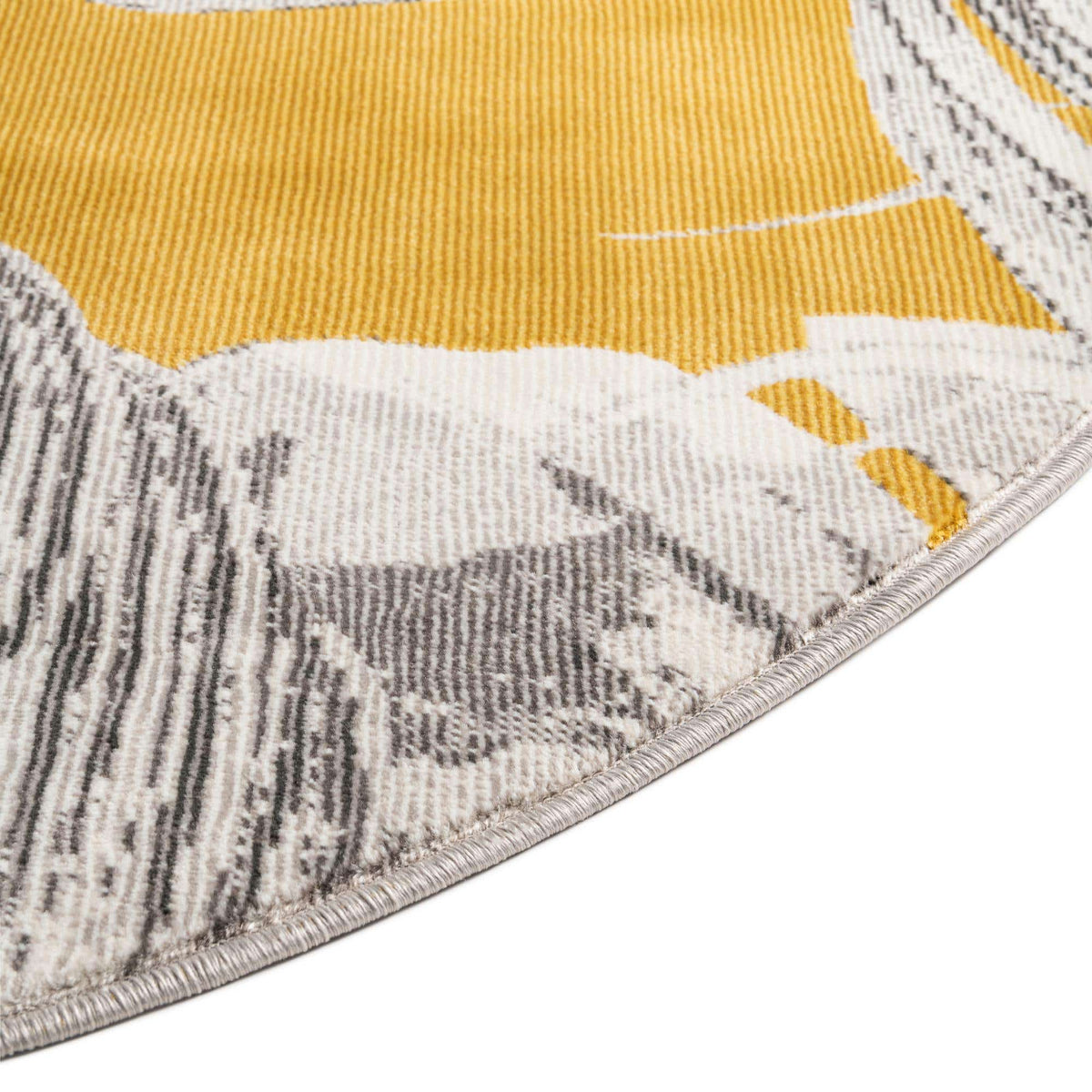 Rund Teppich Blossom in Gelb von Hadorn™ - Lifestyle Image