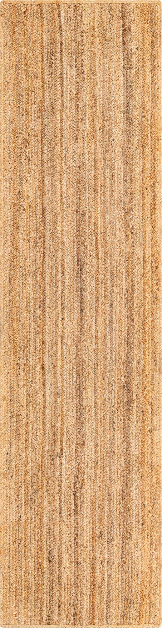 Läufer Handgeflochten Teppich Braided Jute Luxe in Natürlich von Hadorn™ - Lifestyle Image