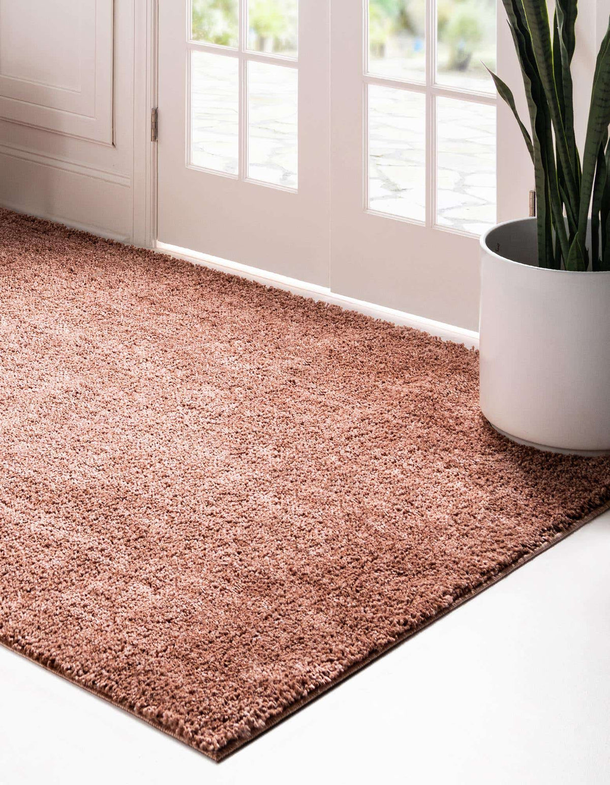 Rechteck Hochflorteppich Jill Zarin Shaggy Chic in Rosa von Hadorn™ - Lifestyle Image